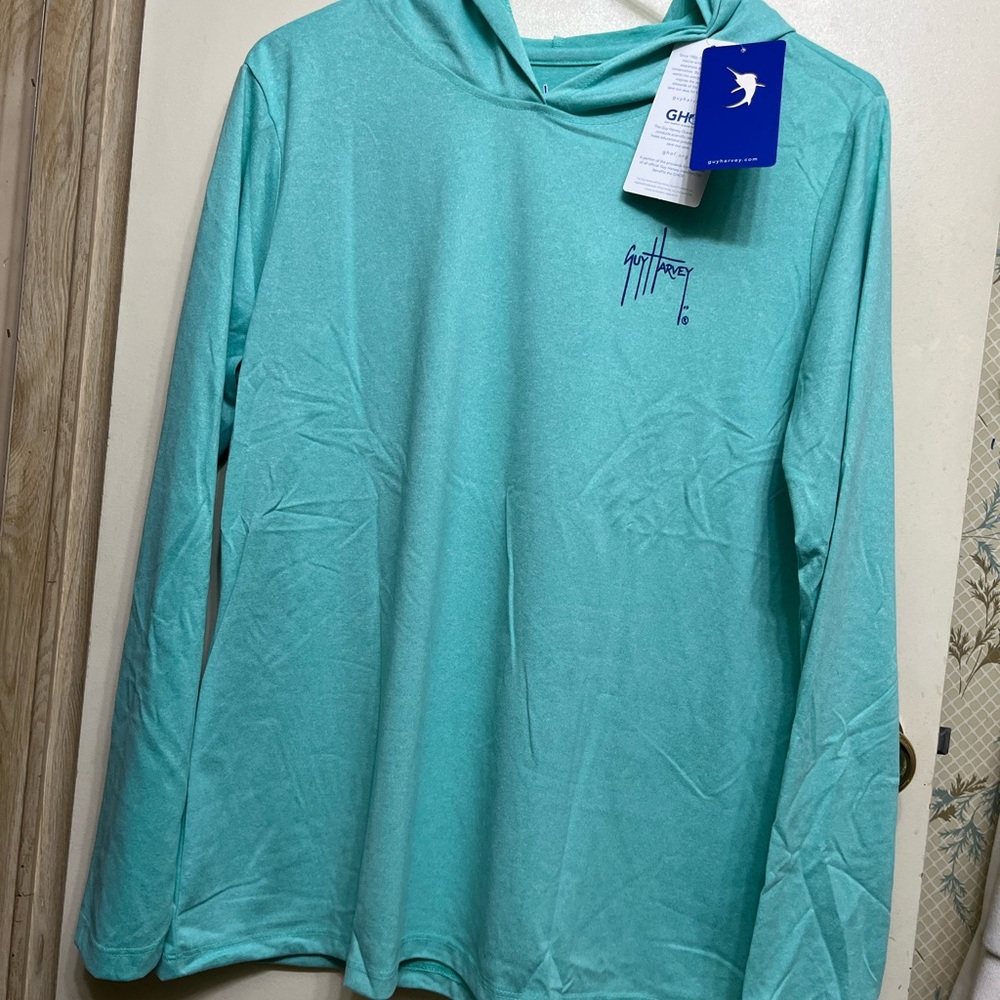 Guy Harvey Teal Hoodie